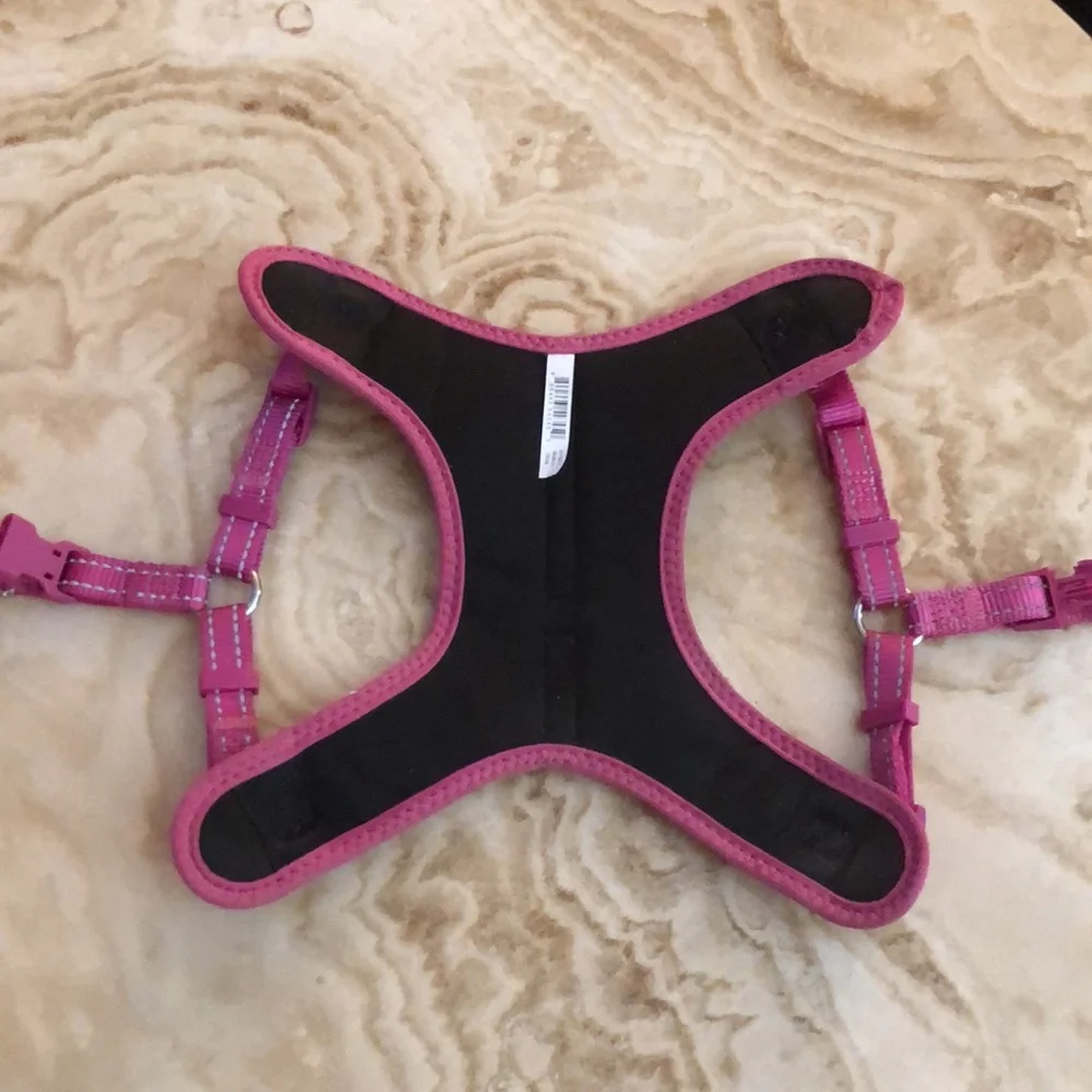 PETCO PINK DOG HARNESS • INCLUDES DOG CARE HANDBOOK • Sz S